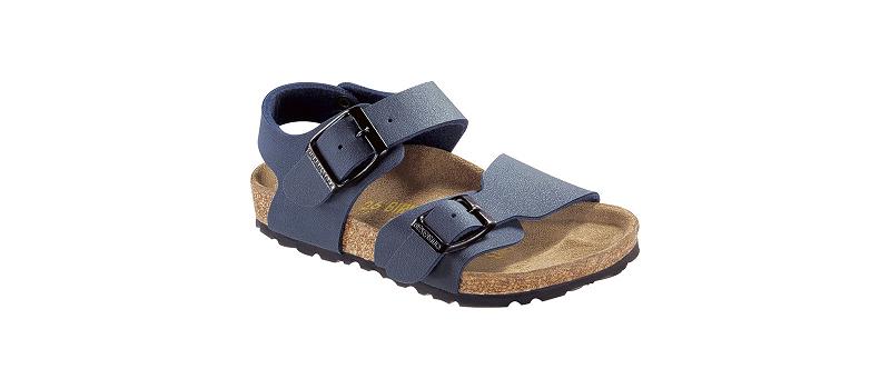 Birkenstock Birkibuc Narrow New York Børn Mørkeblå | DK 133PJJ